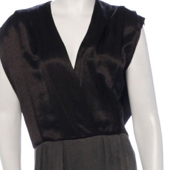 VPL Grey and black midi A-line dress - Picture 4 of 4